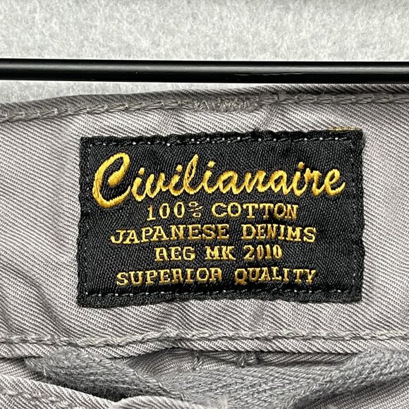 Civilianaire Gray Japanese Selvage Denim Jeans 35  Made In USA Superior Quality - Picture 2 of 10